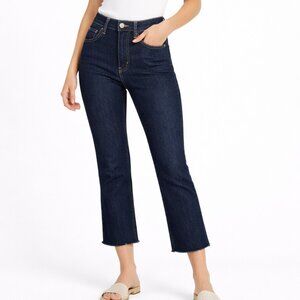AG The Mari High-Rise Straight Dark Wash Ankle Jeans - 27 (4)